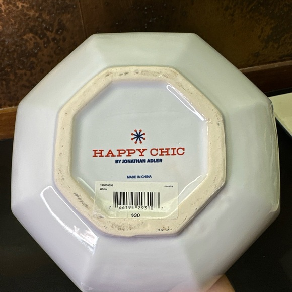 Jonathon Adler HAPPY CHIC White 8-Sided Chinoiserie Vase Contemporary Classic - Picture 4 of 8